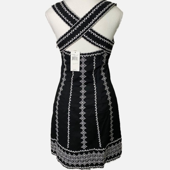 BCBG‎ MaxAzria Black White Embroidered Sundress NWT - Picture 2 of 12